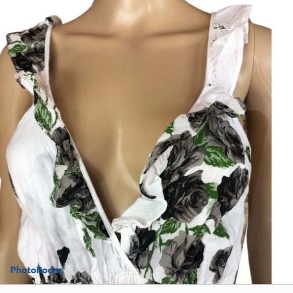 Boutique Floral tiered gauze ruffled maxi dress - Picture 2 of 4